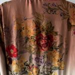 Aratta Silent Journey Boho Floral Western Velvet Collar Dress/Duster S Yellow Photo 7