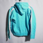 VTG 90s Y2K Blue Full Zip Hooded Jacket Yellowstone Park Souvenir Womens Large Photo 1
