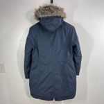 The North Face Arctic Parka Winter Coat Fur Hood Navy Blue XL TG Down Insulated Photo 2