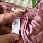 Altar'd State Altar’d State pink velvet butterfly print long sleeve crop top size small Photo 2