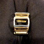 Silpada Sterling Silver and Gold Tone Framework Two Tone Ring Sz 6 Photo 6