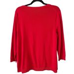 Talbots Red LOVE Sequined 3/4 Sleeve Spell Out Sweater Women’s Size XLP Photo 1