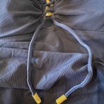 Lauren Ralph Lauren Lace Up Bandeau Swimsuit One Piece Size 6 Navy Blue Photo 2