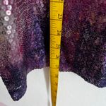 Chico's  Purple Sequin Tank Top Y2K Party Retro Glam Medium‎ Sz 3 Photo 3