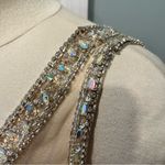 Aspeed  Design Coral Chiffon V-Neck Beaded A-Line Dress L1640 Size Small Photo 11