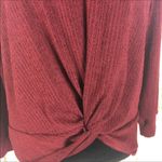 Lush Clothing Lush Twist Front Long Sleeve Sweater Top NWT Red Photo 3