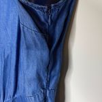 Soft Surroundings  Romper Denim Blue Chambray Culottes Jumpsuit Women Size Medium Photo 4