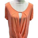 Nymphe Orange Athletic Wrap Tee Size L Photo 0