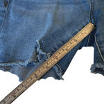 Seven7 Blue Denim Cutoff Shorts Mid Rise Raw Frayed Hem Jean Shorts 4 comfy fit Photo 9