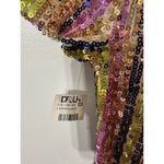 Altar'd State Altar’d State Sequined Rainbow Multicolor Dress Size Small V-Neck Swifty NEW Photo 4