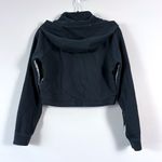 Gymshark 24/7 Cropped Quarter Zip Hoodie in Black Small Photo 1