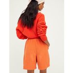 Free People  Beach Terry Cloth High Waisted Shorts in Orange Size Small Photo 1