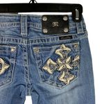 Miss Me New Jeans Womens Sz 26 Signature Skinny Denim Embroidered Cross Pockets Photo 9