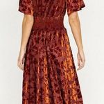 Baltic Born Veronica Rust Floral Velvet Maxi Dress Photo 1