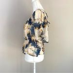 Anthropologie NWT Let Me Be Off The Shoulder Sheer Blouse Tan Yellow Beaded XS Photo 7