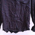 BeachLunchLounge all over hearts shirt long sleeve in black and red size large. Photo 6