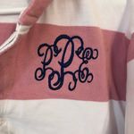 Charles River Apparel NEW Charles River Cotton Rugby Striped Hoodie Sweater Small Monogrammed P Photo 1