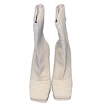 EGO  Womens Square Toe Textured Stiletto Ankle Sock Booties Nude  US SIZE 6 Photo 3
