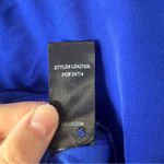 Lulus Lulu’s Lilya Blue Long Sleeved Satin Wrap Dress Size XS Photo 7