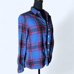G.H. Bass & Co. blue and red plaid button Photo 2