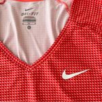 Nike Dri Fit Orange and Magenta Geometric Print T-Shirt Photo 1