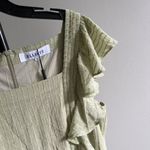 NWT Elliatt Women's Green Ruffle Maxi Dress Size XL Photo 2