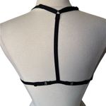 PINK - Victoria's Secret Victoria's Secret PINK Sport‎ Strappy Halter Bralette Medium Yellow Black Photo 2