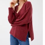Urban Outfitters  red V neck sweater size large Photo 1