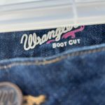Wrangler  boot cut dark wash jean 11x34 rodeo cowgirl jaripeo western ranch Photo 5