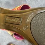 Sam & Libby Womens Pink Thong Sandals 8.5 Colorful Summer Low Wedge Tropical Photo 7