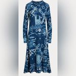 Ralph Lauren Polo  Shabori Patchwork Rowie Long Sleeve Dress Blue XS NWT Photo 2
