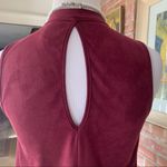 Ing Soft Maroon Velour Mock Neck Dress M Size M Photo 3
