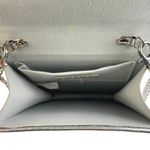 Badgley Mischka  Silver Rhinestone Studded Gemstone Bridal Hard Satchel Handbag Photo 5