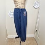 Aeropostale Embroidered Hooded Blue Gray Sweatshirt & Pants Size Large Photo 10