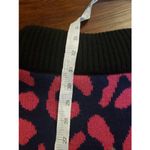 Farm Rio NWOT  Chunky Knit Edgy Feminine Whimsygoth Leopard Sweater Dress Size XS Photo 6