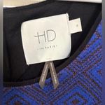 HD in Paris Anthropologie  Cobalt Blue Blushed Blooms Dress Photo 2