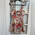 Material Girl Romper Scuba Floral Garden Print Size Large L Shabby Chic Party Photo 11