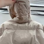 Sebby ‎ Hooded Puffer Coat Women’s Size XS Beige Cream Oversized Winter Jacket Photo 4