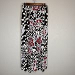 Free People Movement Abs Tracker Floral Print Split Leg Pants Size XS Black Red Photo 4