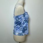 See You Monday Blue Floral Mesh Cowl Neck Y2K Cami Size XL New With Tags Photo 2