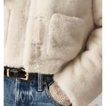 J.CREW Faux Fur Lady Jacket Plus Size 2X Ivory Cream Coat NEW Party Lux Modern Photo 2