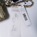 DKNY NEW  Gold Leather Python Snakeskin HANDBAG Convertible Crossbody Chain Purse Photo 7