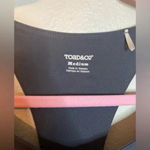 Toad & Co Dark Grey Racerback Dress Size Medium Photo 3