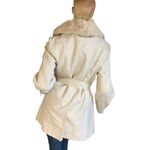 VINTAGE 1970'S BEIGE LONDON FOG FAUX FUR LINED SHORT TRENCH COAT (10) Photo 4