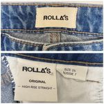 Rolla’s Original High Rise Straight High Rise Aussie Jean Denim Size 25 Blue Photo 8