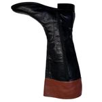 Cole Haan ‎ Womens Knee High Fashion Boots Black Brown Leather Riding Size 6.5M Photo 6