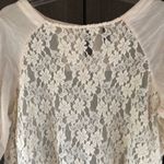 Free People Lace Top With Fringe Photo 4