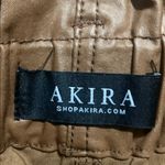 Akira Brown Faux Leather High-Waisted Shorts by Photo 2