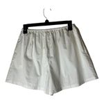 Lovers + Friends  Shorts Women Small White Cotton Button Front Boxers Sleep Photo 1