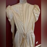 1930s beaded ivory satin wedding dress Yellow Size XS Photo 12